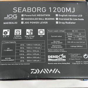 Daiwa Seaborg 1200MJ Electric Reel. (Iron Man)