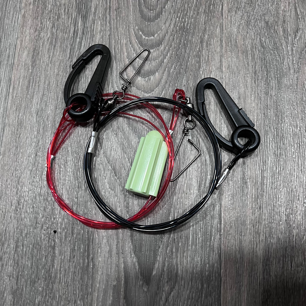 Weight and buoy connection set.