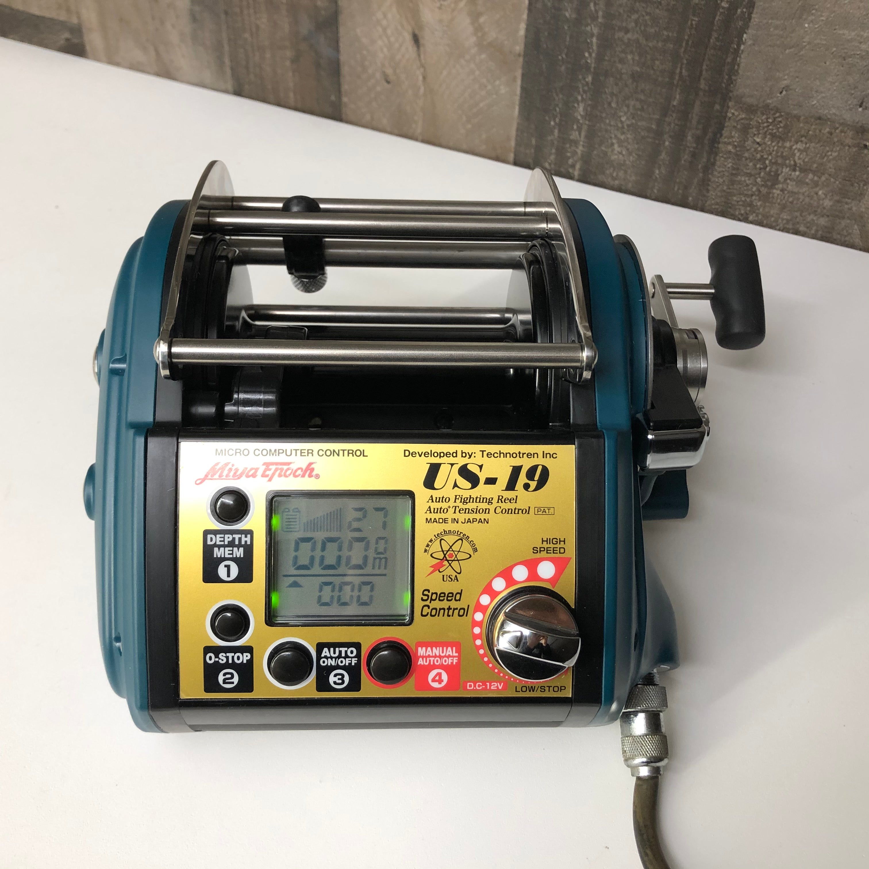 automatic electric fishing reel On Sale. Miya Epoch US-19 Electric Reel. – SwordfishGear