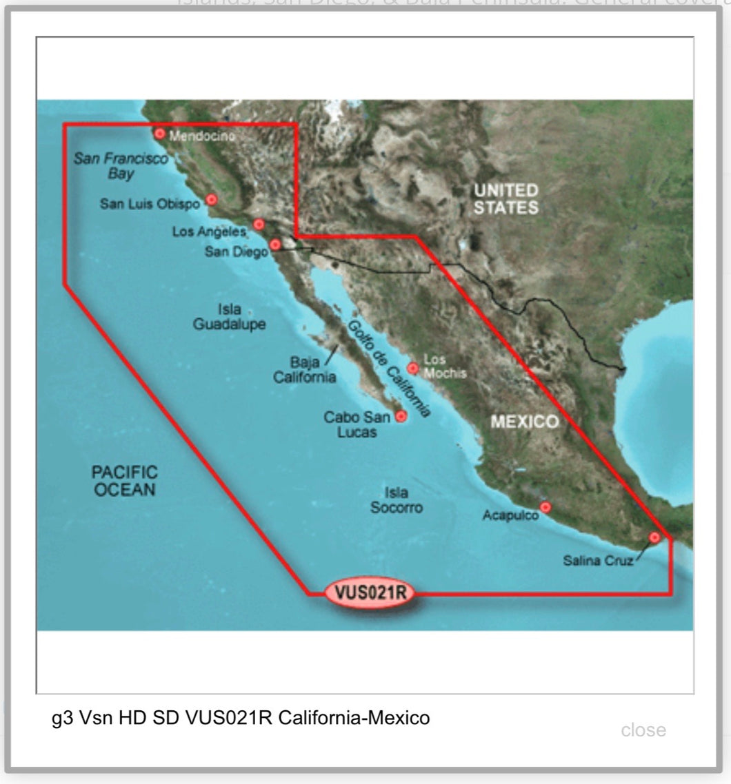 g3 Vision HD SD VUS021R California-Mexico